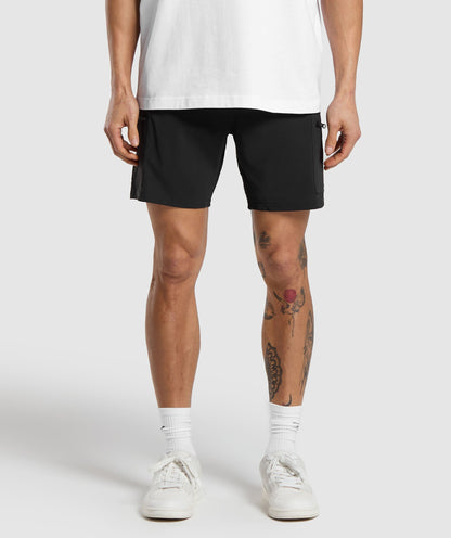 Gymshark Rest Day 6" Cargo Shorts Black
