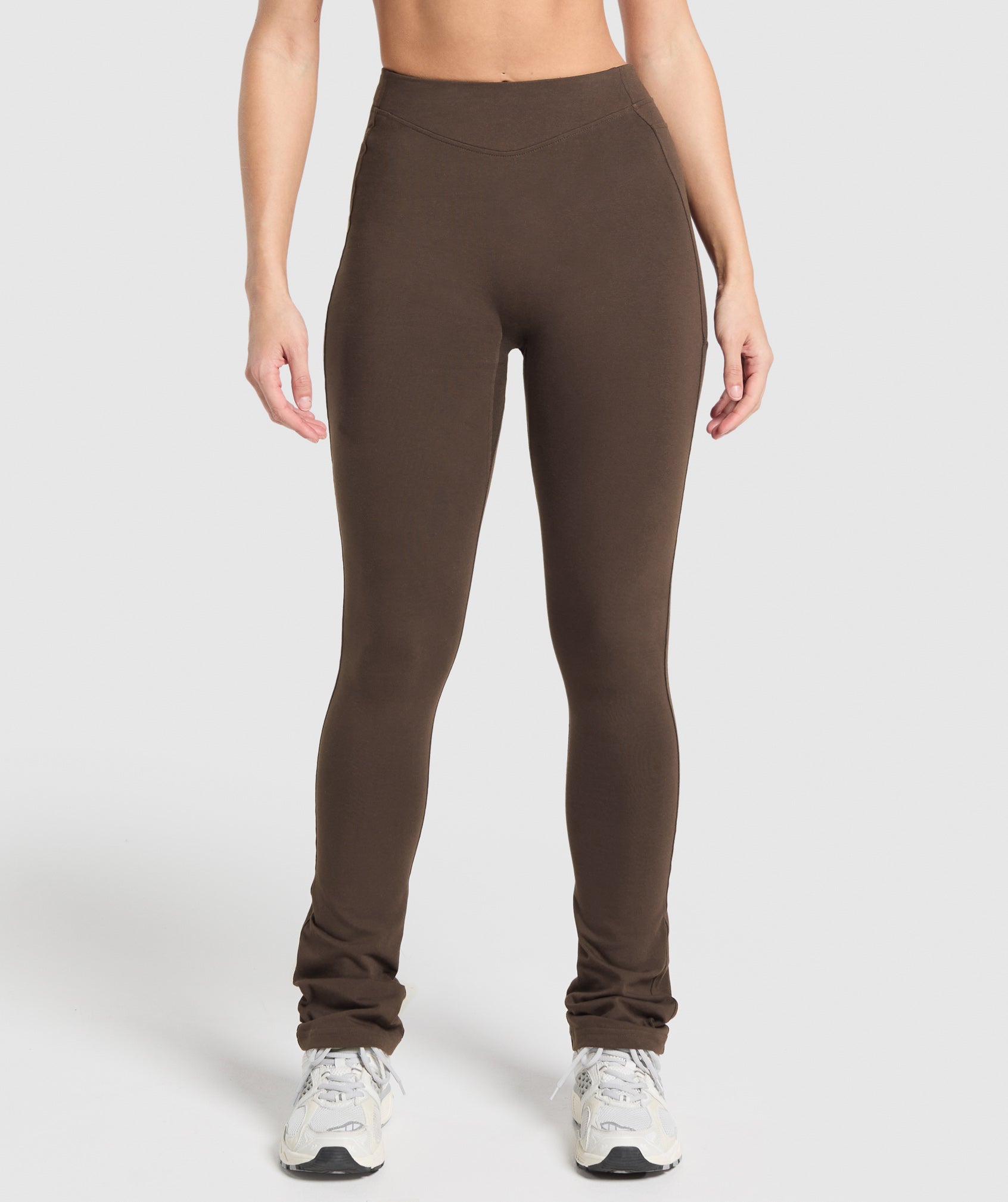 Women's Gymshark Rest Day Bootcut Leggings Archive Brown