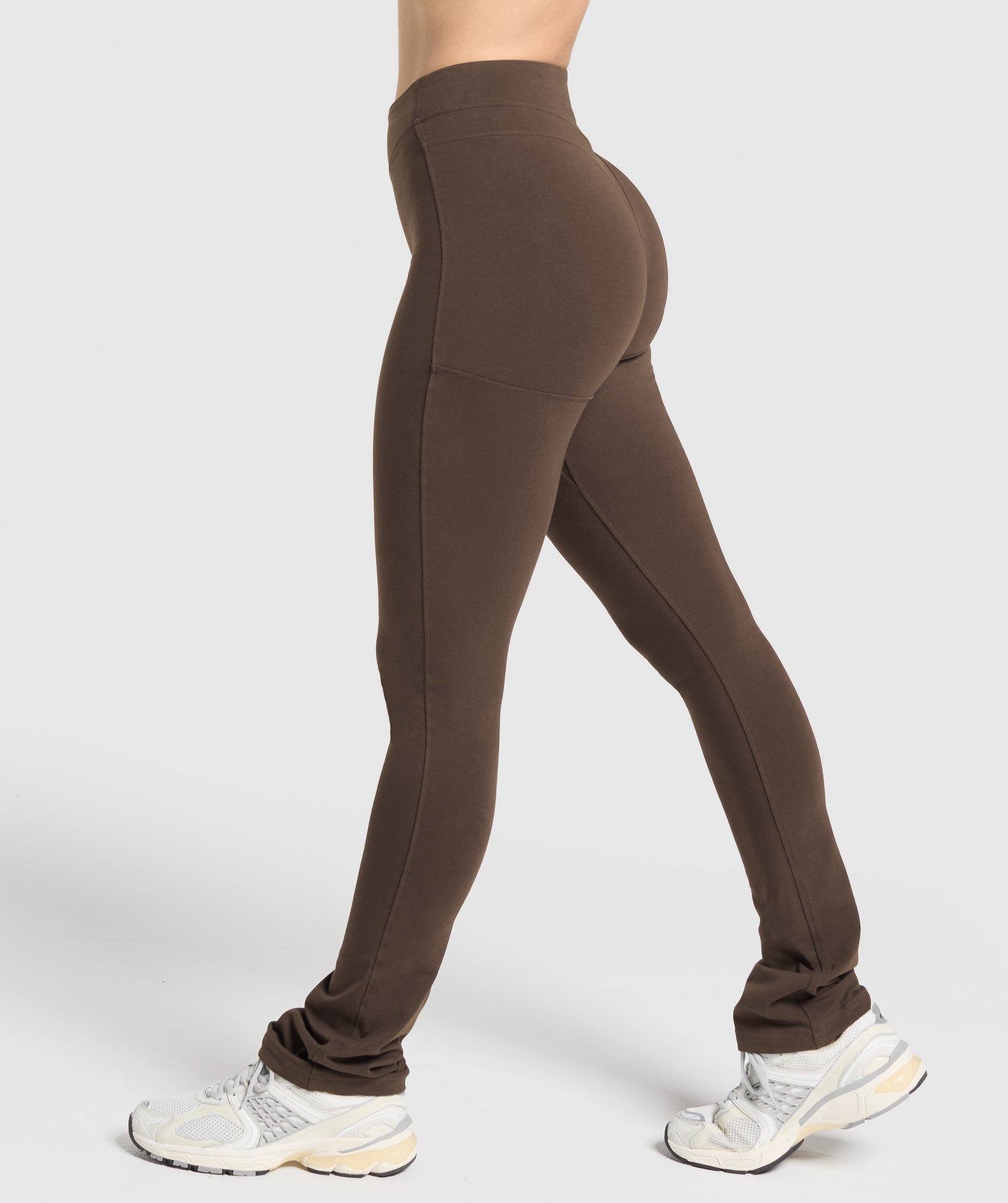 Women's Gymshark Rest Day Bootcut Leggings Archive Brown
