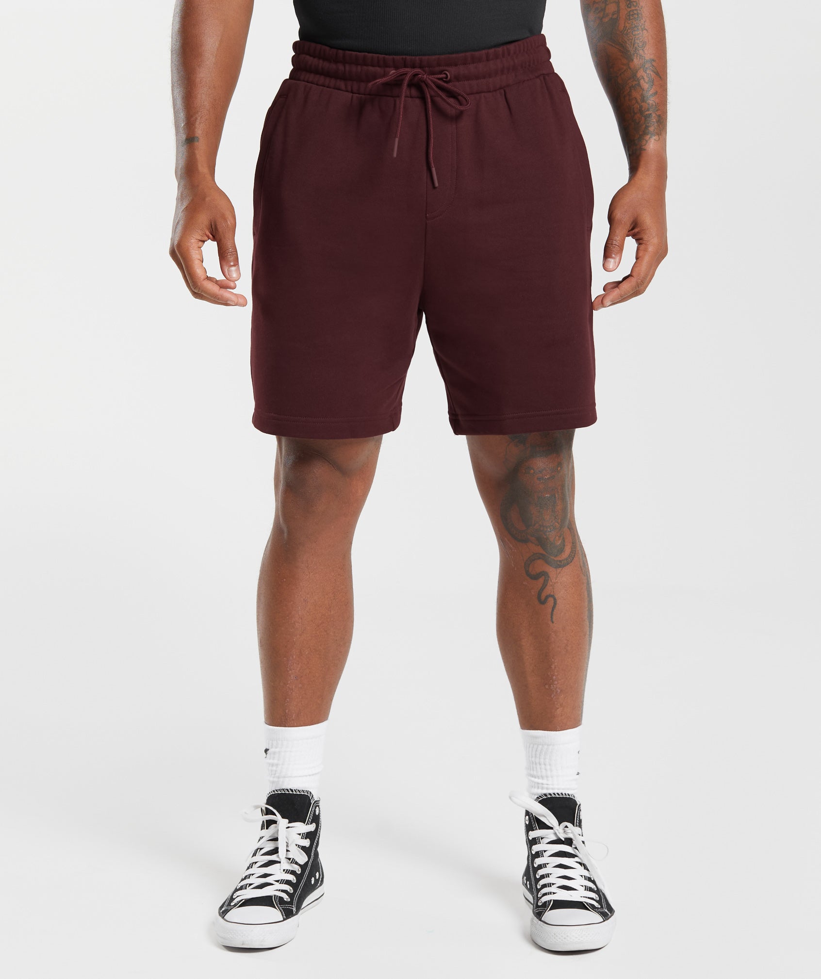 Gymshark Rest Day Essentials Shorts Rich Maroon