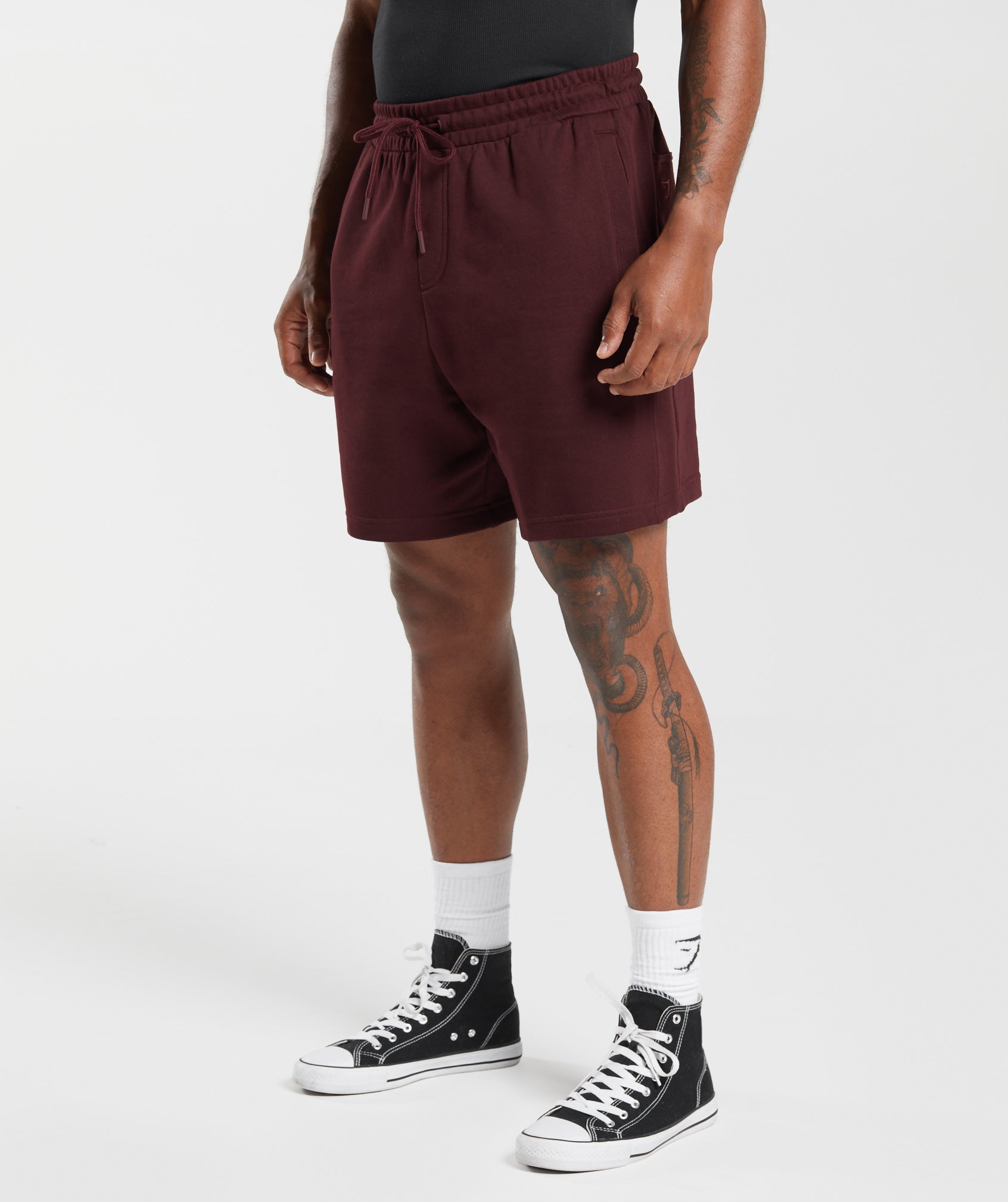 Gymshark Rest Day Essentials Shorts Rich Maroon