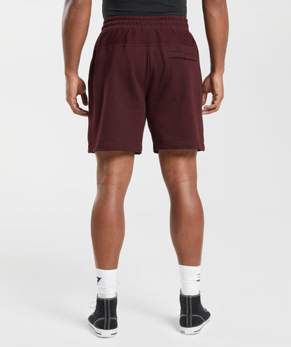 Gymshark Rest Day Essentials Shorts Rich Maroon