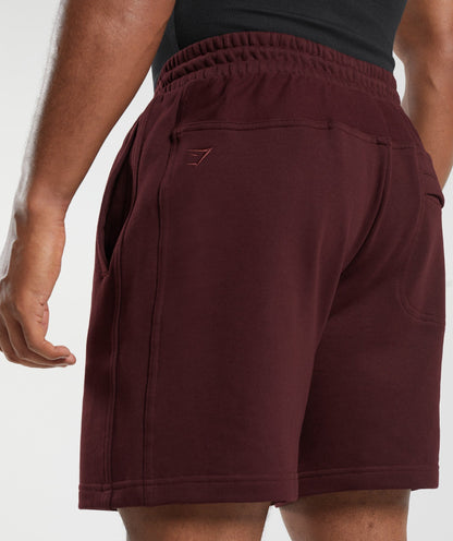 Gymshark Rest Day Essentials Shorts Rich Maroon
