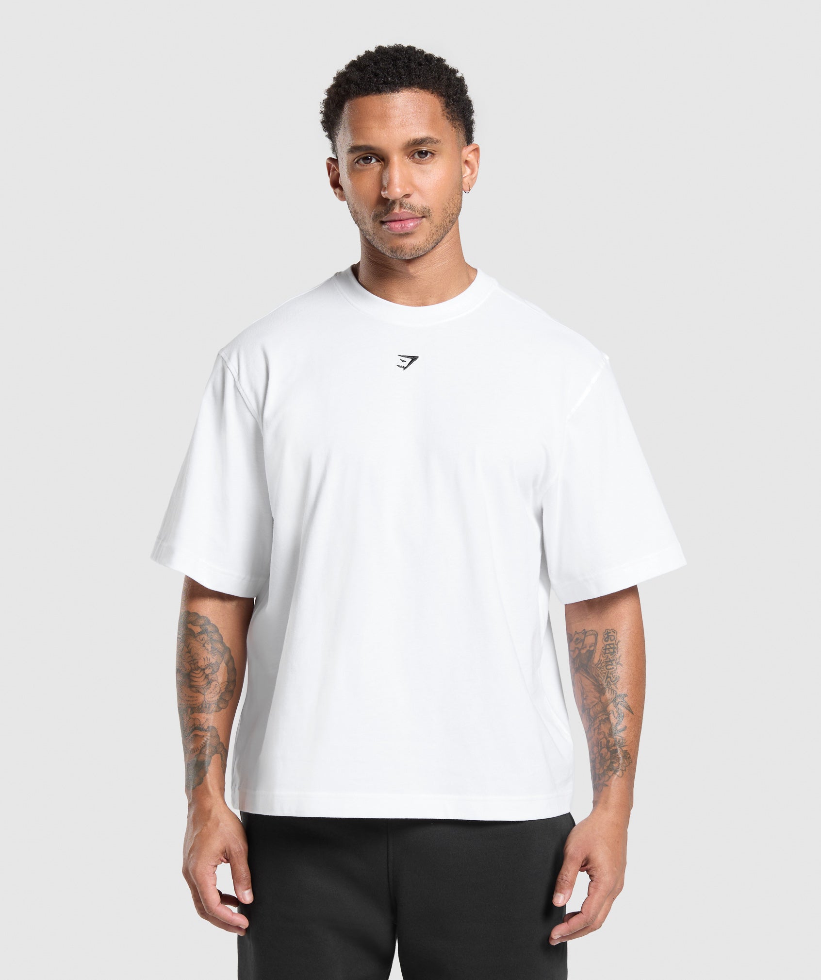 Gymshark Rest Day Essentials Boxy T-Shirt White