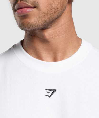 Gymshark Rest Day Essentials Boxy T-Shirt White