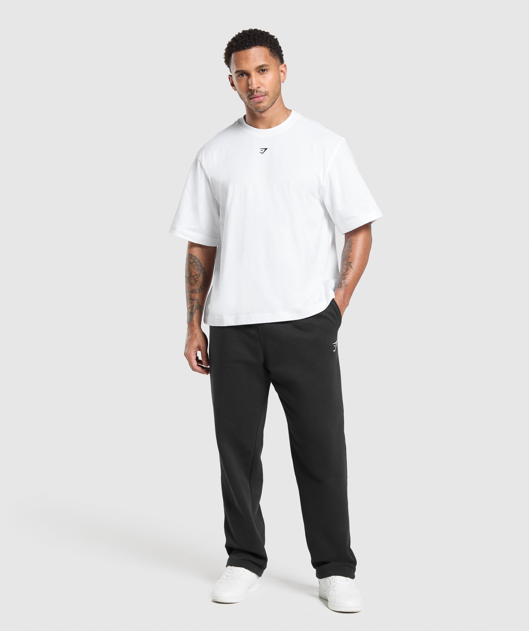 Gymshark Rest Day Essentials Boxy T-Shirt White