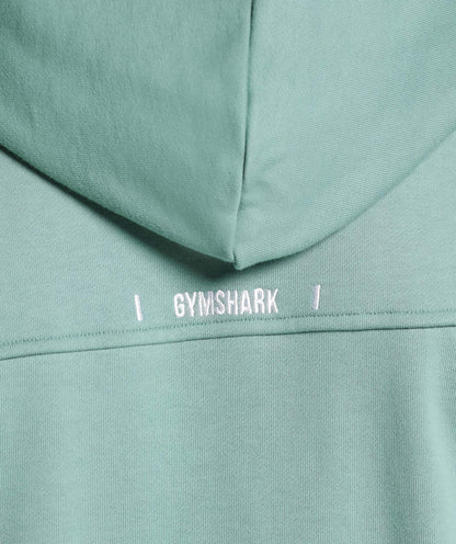 Gymshark Rest Day Essentials Boxy Hoodie Celeste Blue