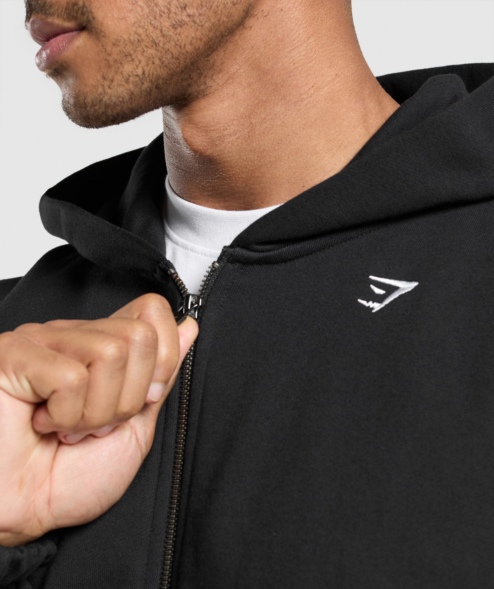 Gymshark Rest Day Essentials Zip Hoodie Black