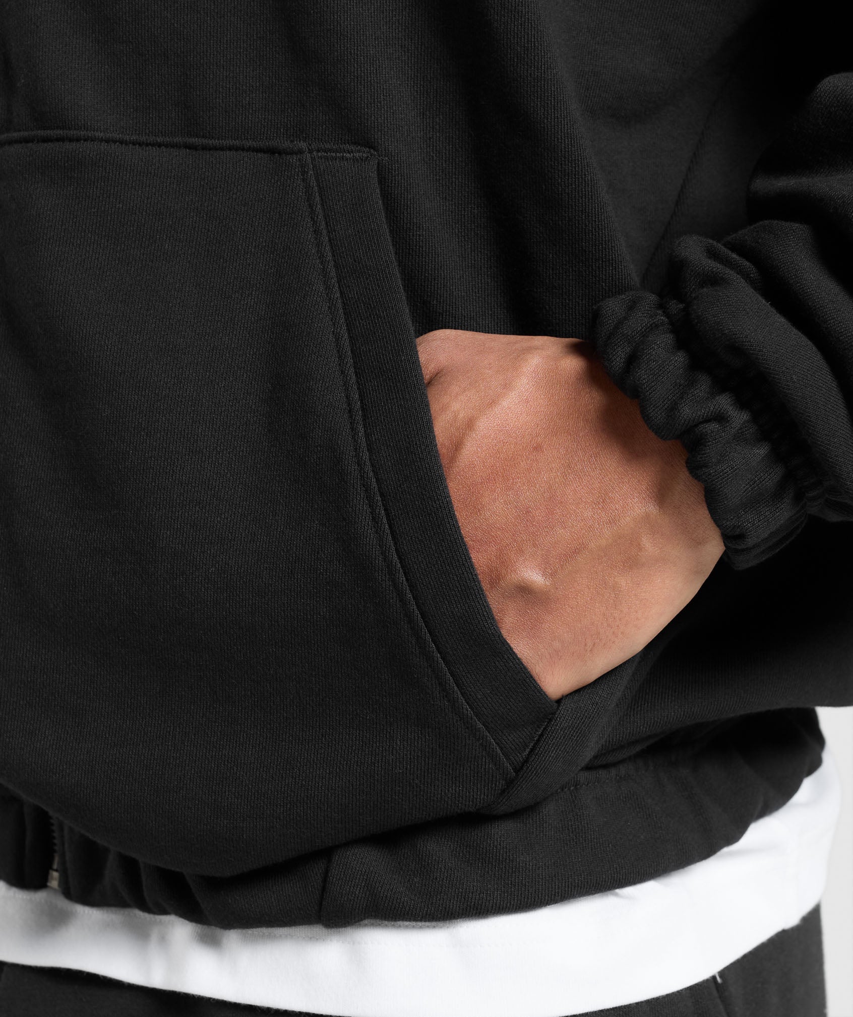 Gymshark Rest Day Essentials Zip Hoodie Black