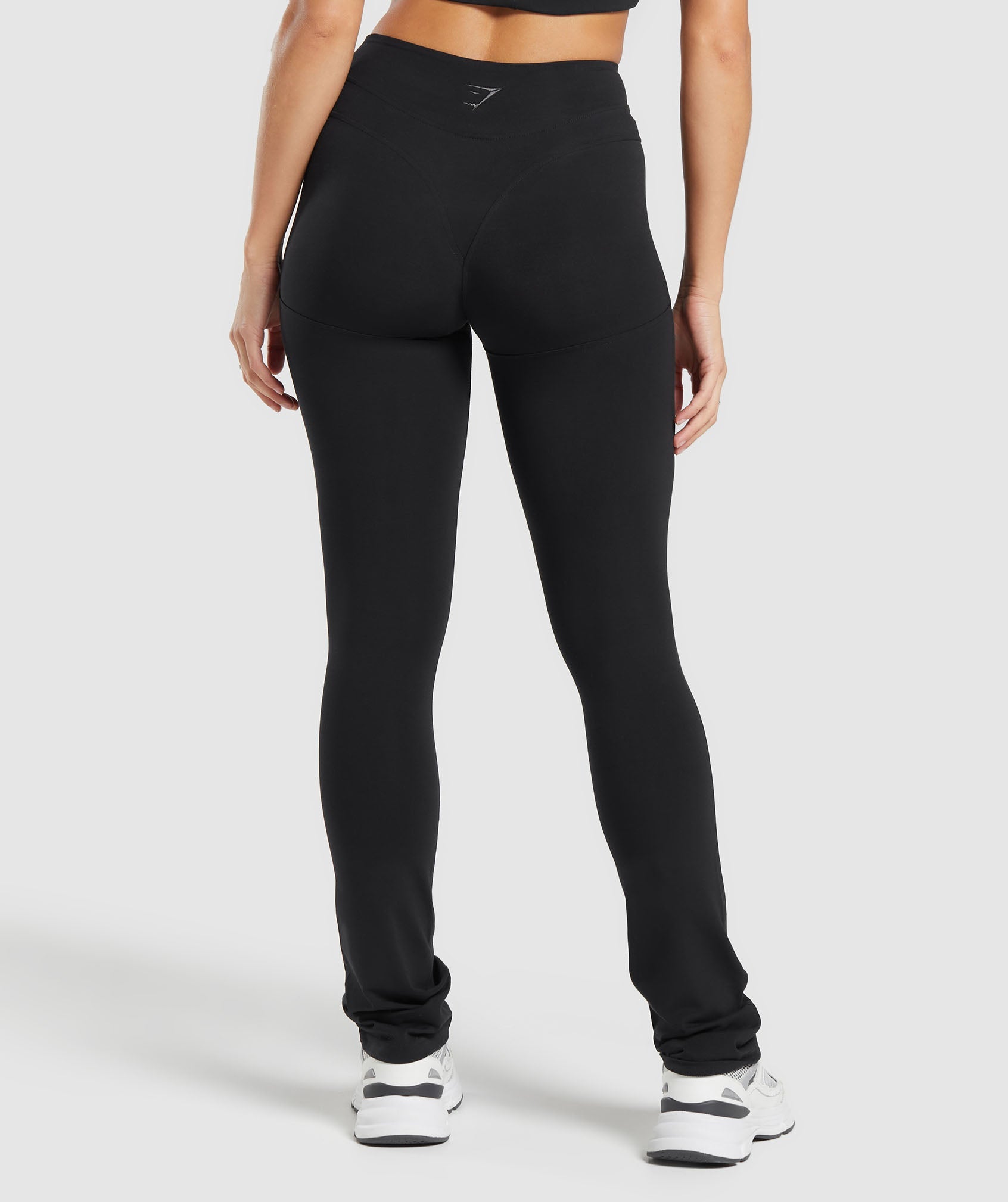 Women's Gymshark Rest Day Boot Cut Cotton Leggings Black