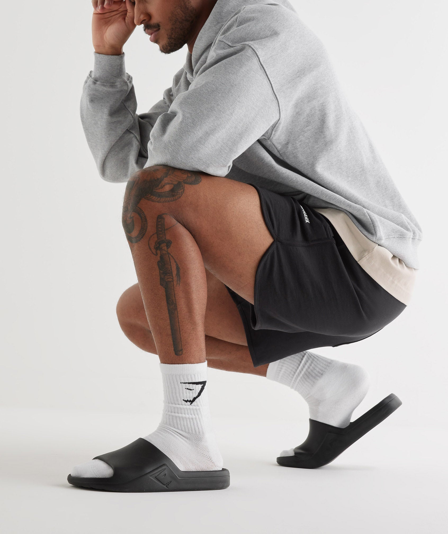 Gymshark Rest Day Slides Black