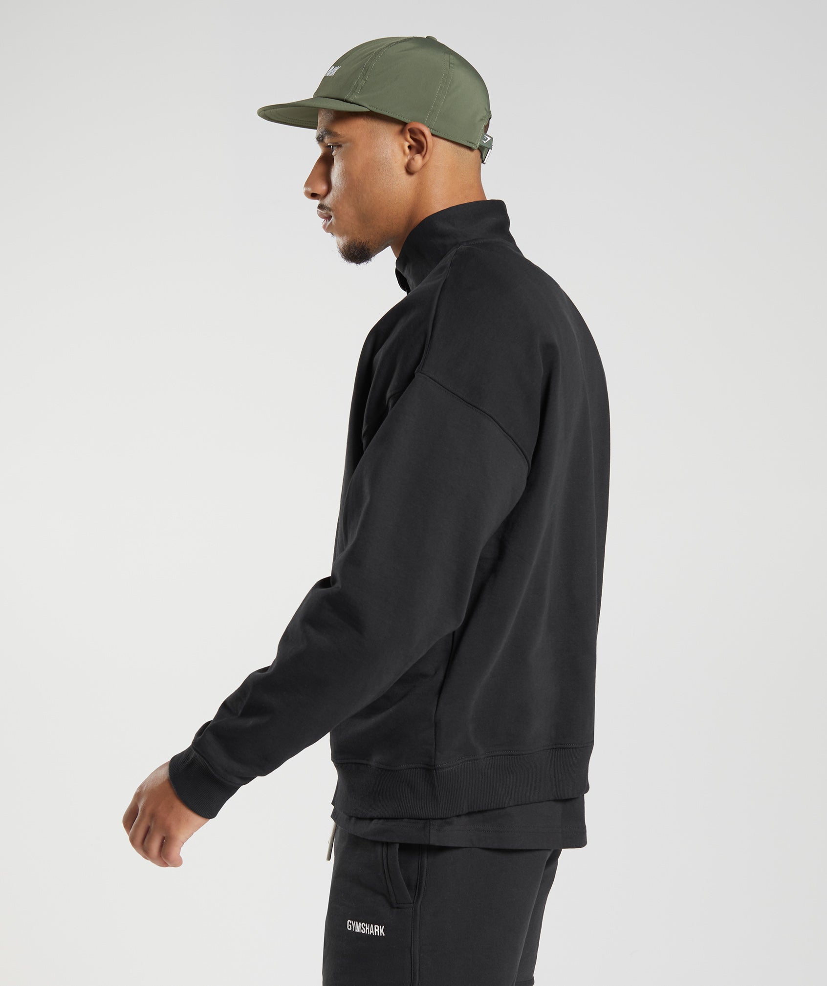 Gymshark Rest Day Sweats 1/4 Zip Black