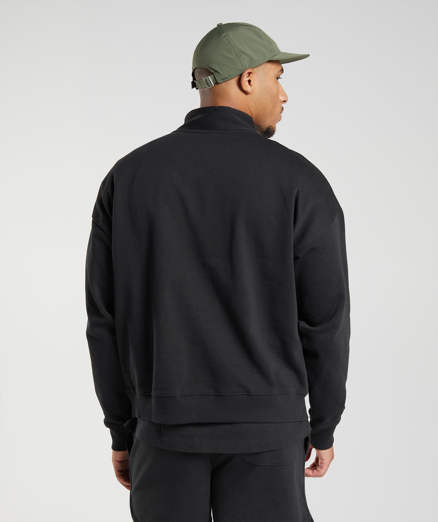 Gymshark Rest Day Sweats 1/4 Zip Black