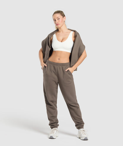 Women's Gymshark Rest Day Sweats 2.0 Joggers Camo Brown