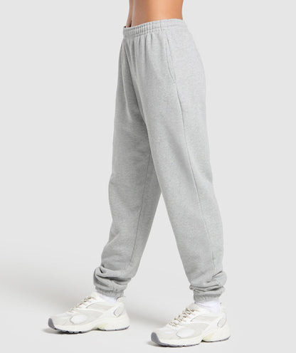 Women's Gymshark Rest Day Sweats 2.0 Joggers Light Grey Core Marl