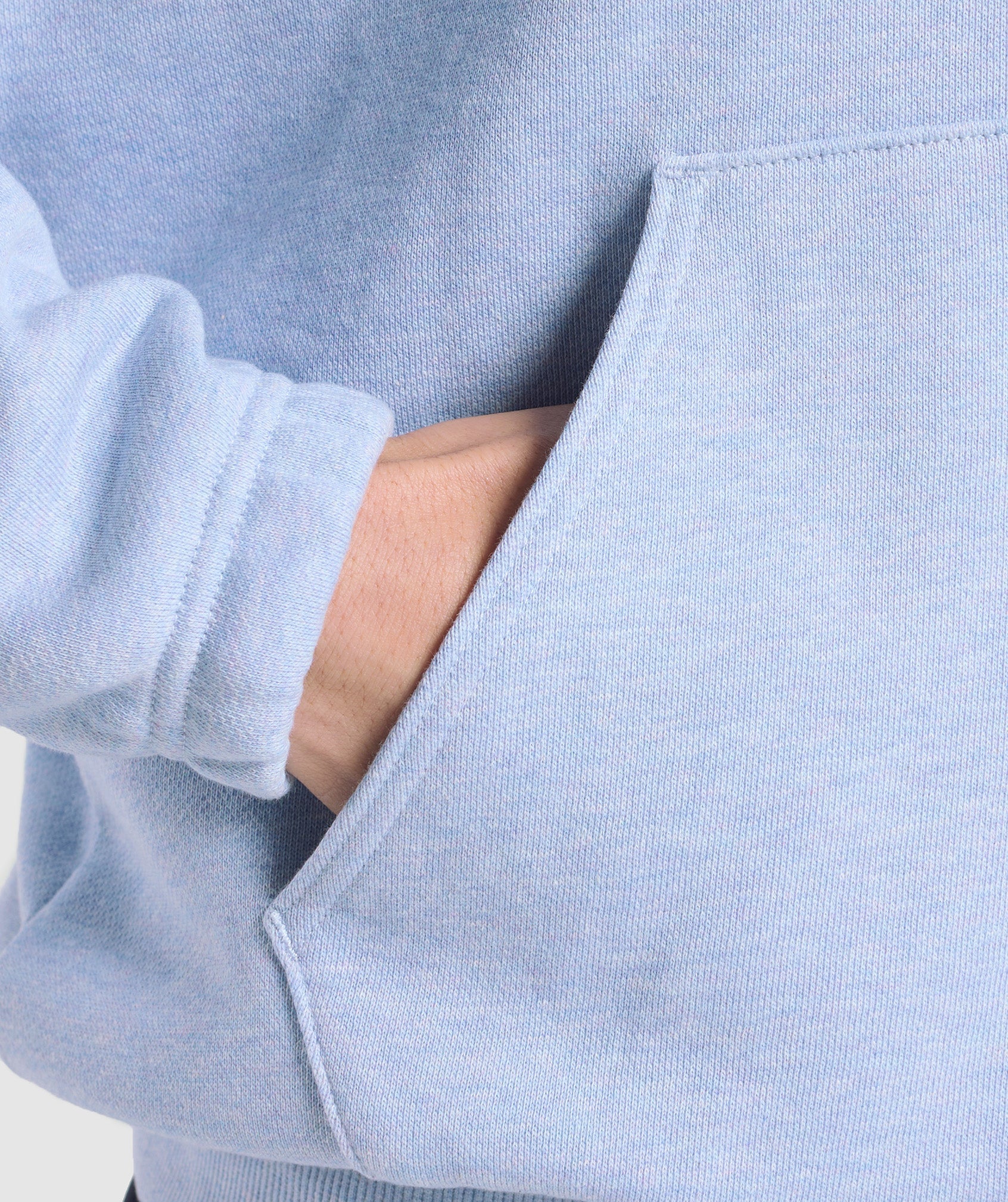 Women's Gymshark Rest Day Sweats 2.0 Oversized Hoodie Blue Marl