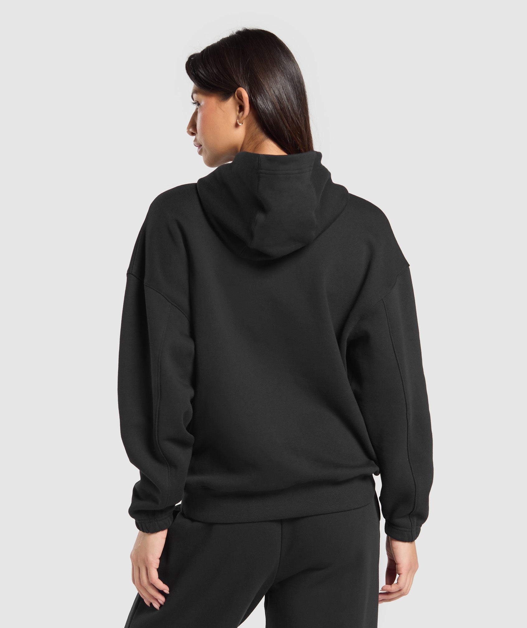 Women's Gymshark Rest Day Sweats 2.0 Oversized Hoodie Black