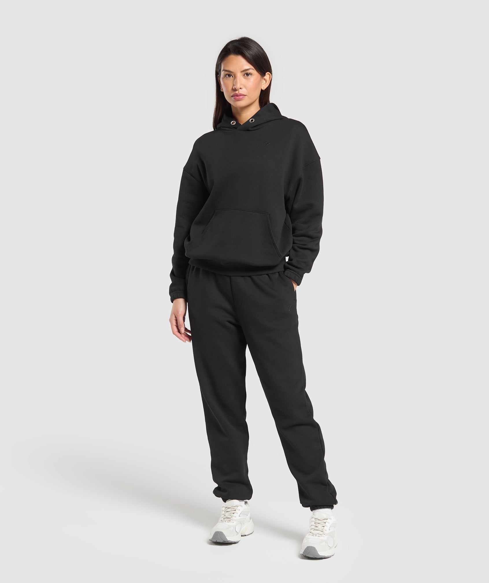 Women's Gymshark Rest Day Sweats 2.0 Oversized Hoodie Black