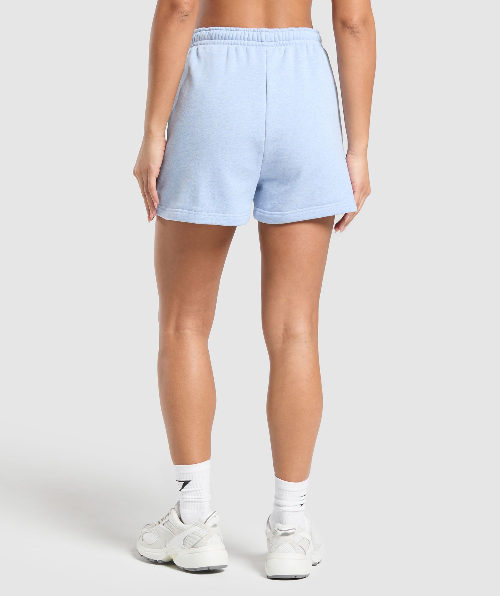Women's Gymshark Rest Day Sweats 2.0 Shorts Blue Marl