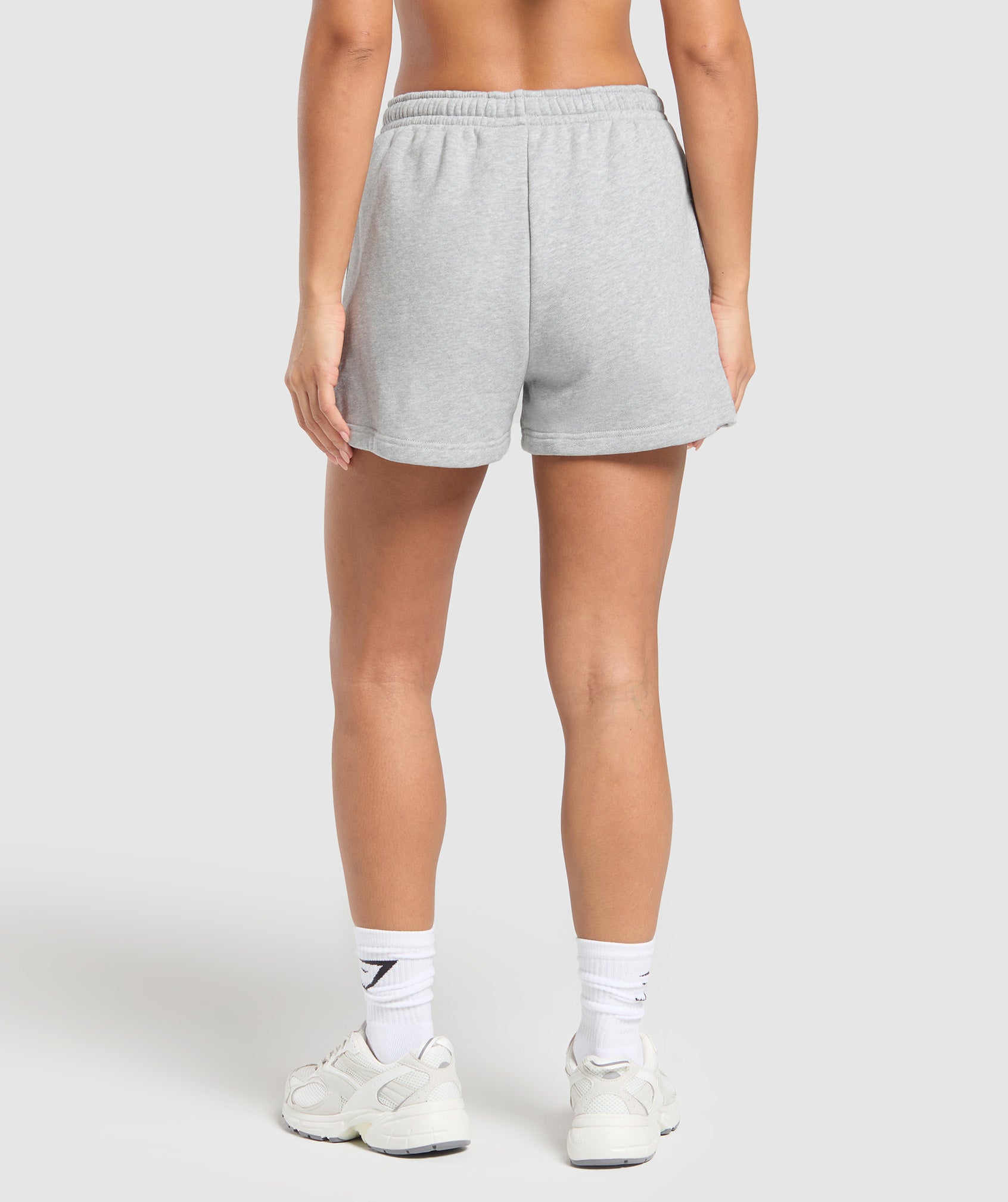 Women's Gymshark Rest Day Sweats 2.0 Shorts Light Grey Core Marl