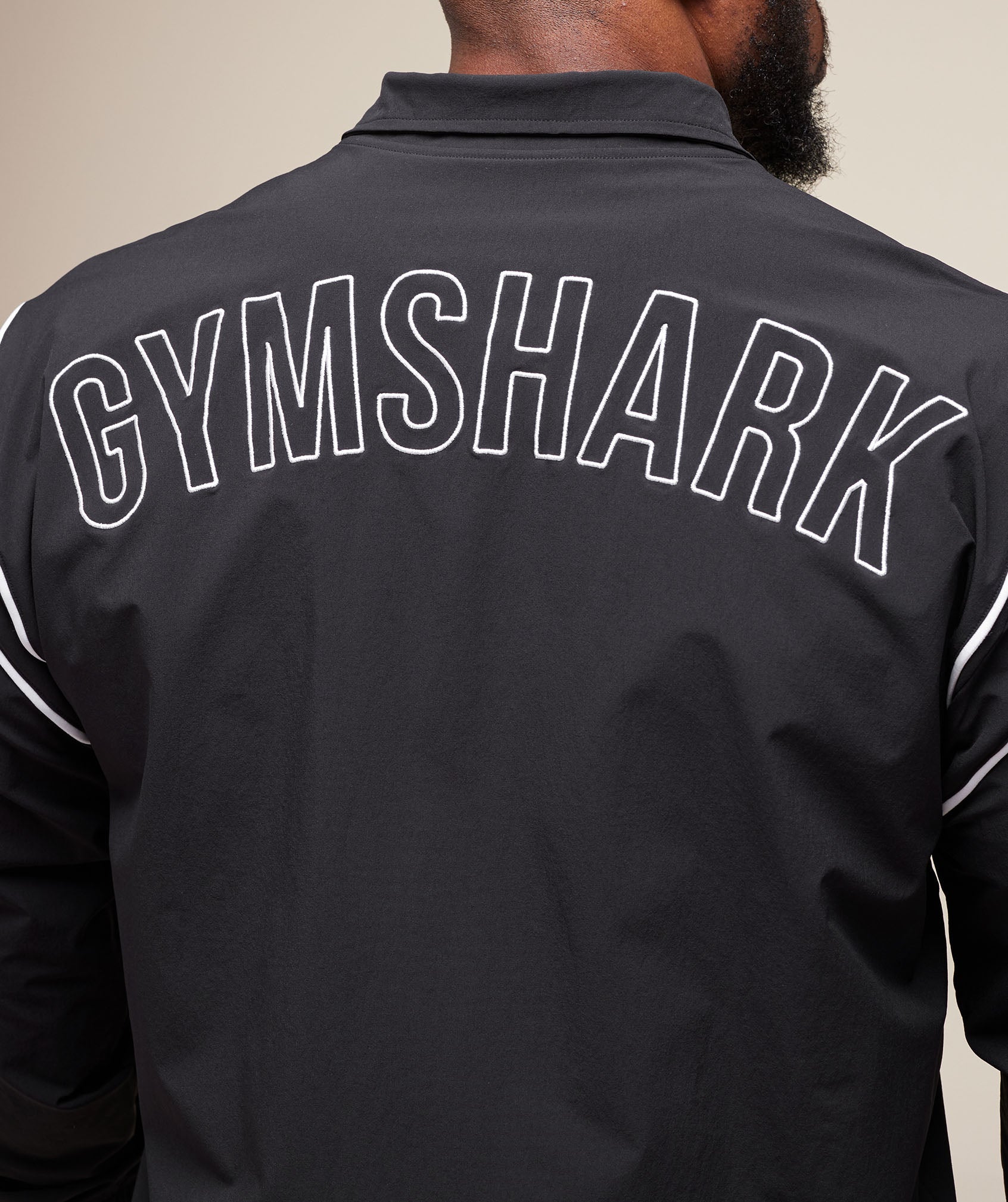 Gymshark Retro Crinkle Track Jacket Black
