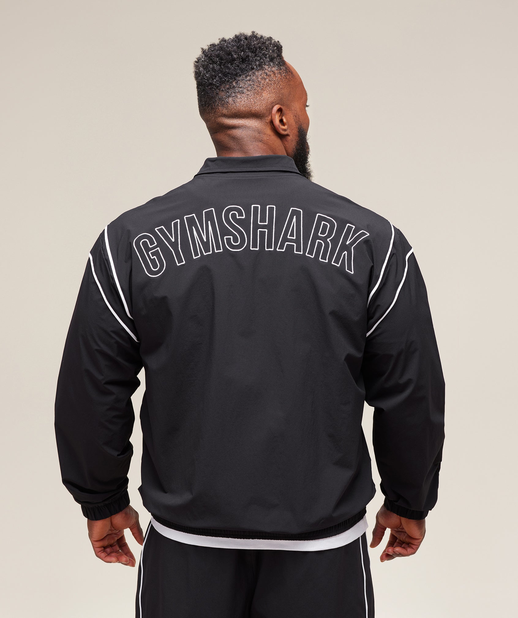 Gymshark Retro Crinkle Track Jacket Black
