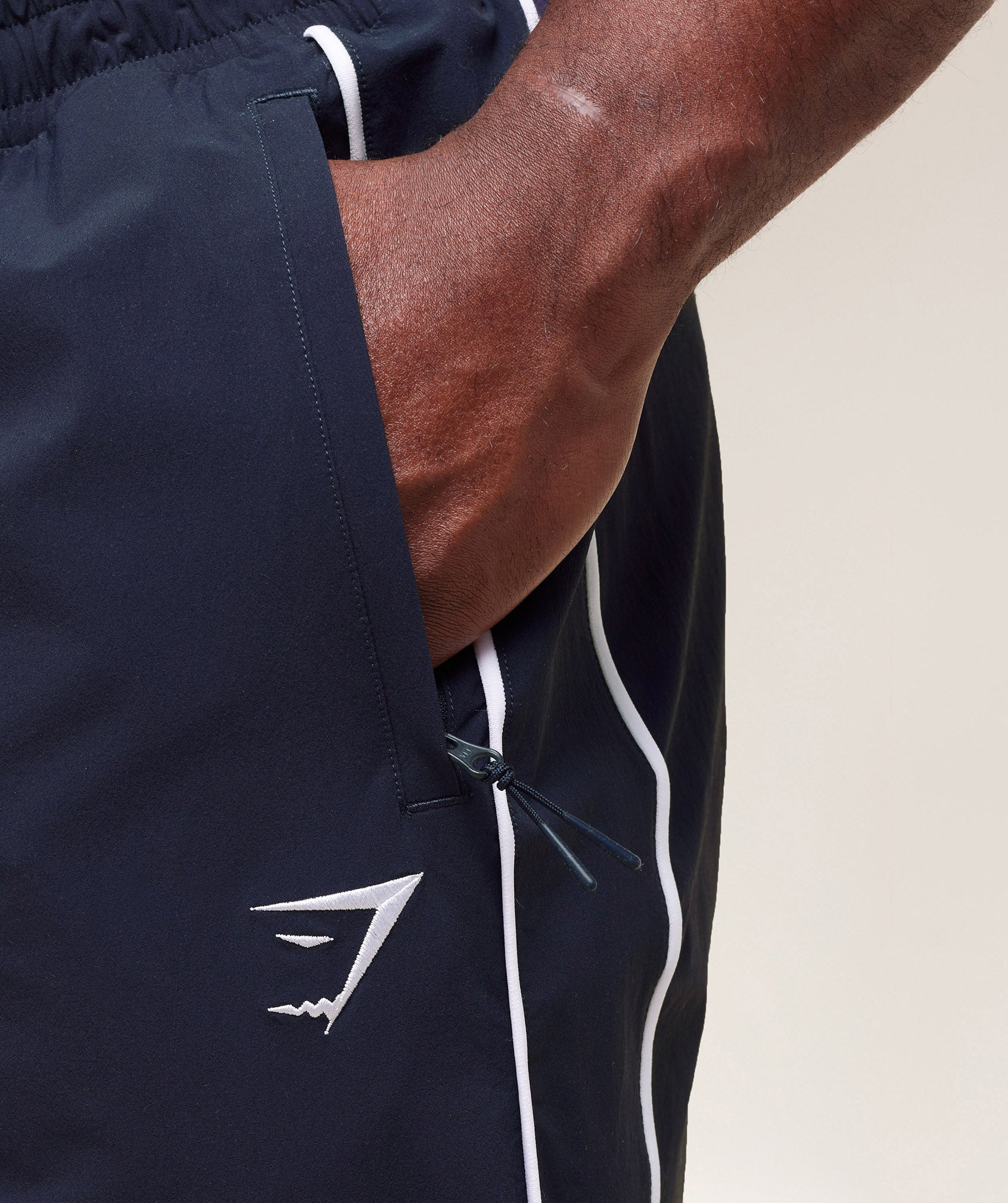 Gymshark Retro Crinkle Track Pants Heavy Blue