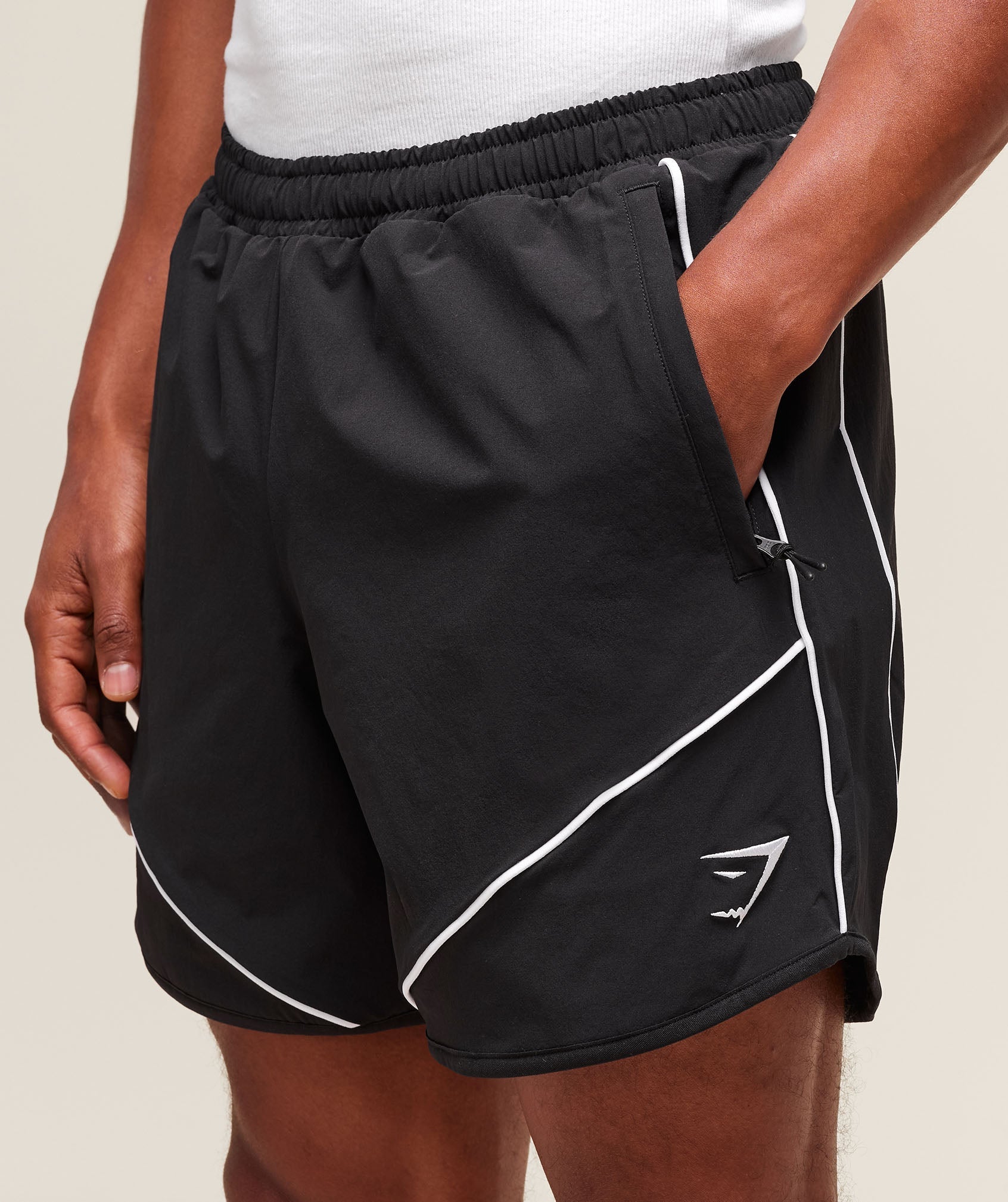 Gymshark Retro Shorts Black
