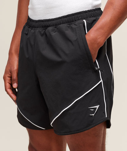 Gymshark Retro Shorts Black