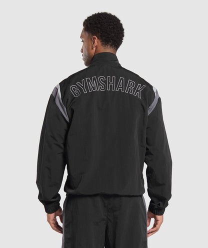 Gymshark Retro Track Jacket Black