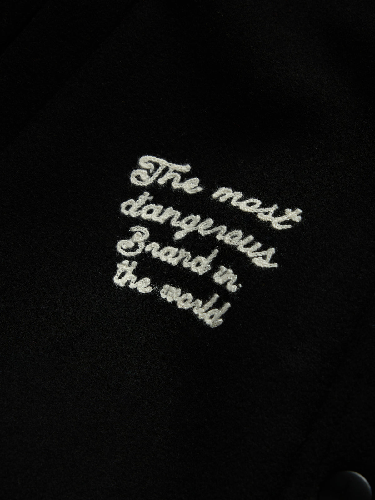 Denim Tears Bobby Huey Reversible Varsity Jacket Black