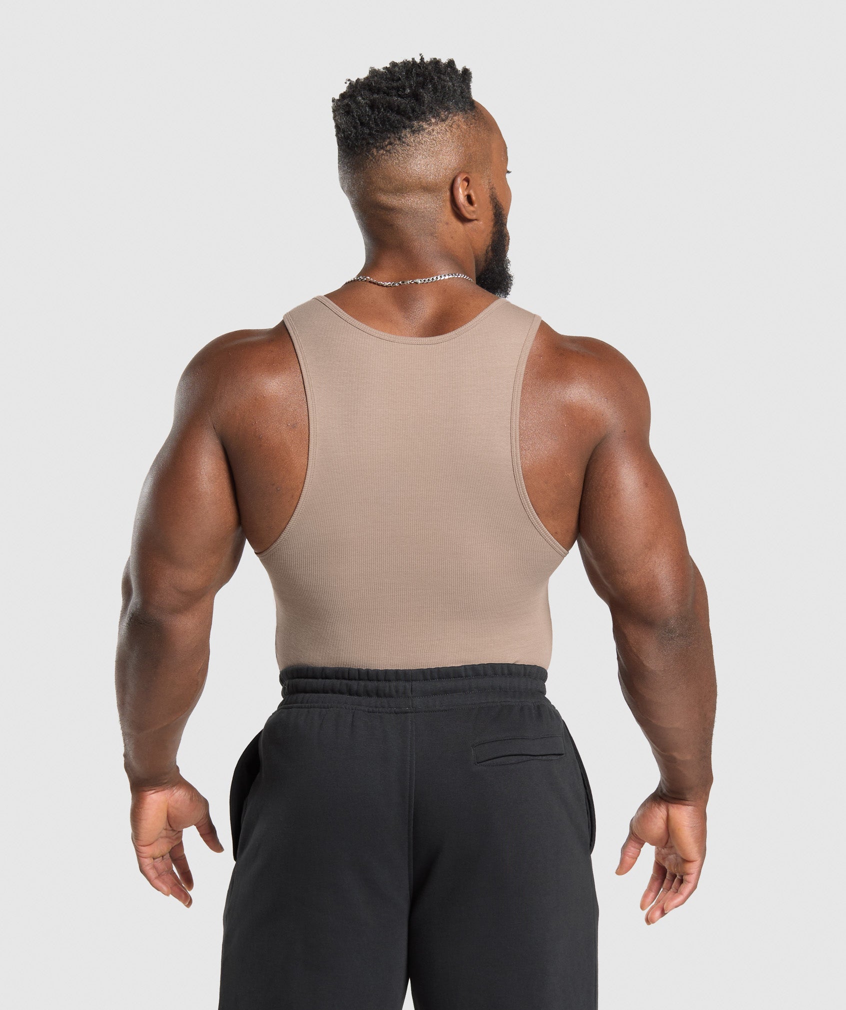 Gymshark Ribbed Tank 3Pk Denim Grey