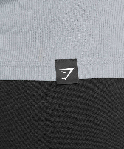 Gymshark Ribbed Tank 3Pk Denim Grey