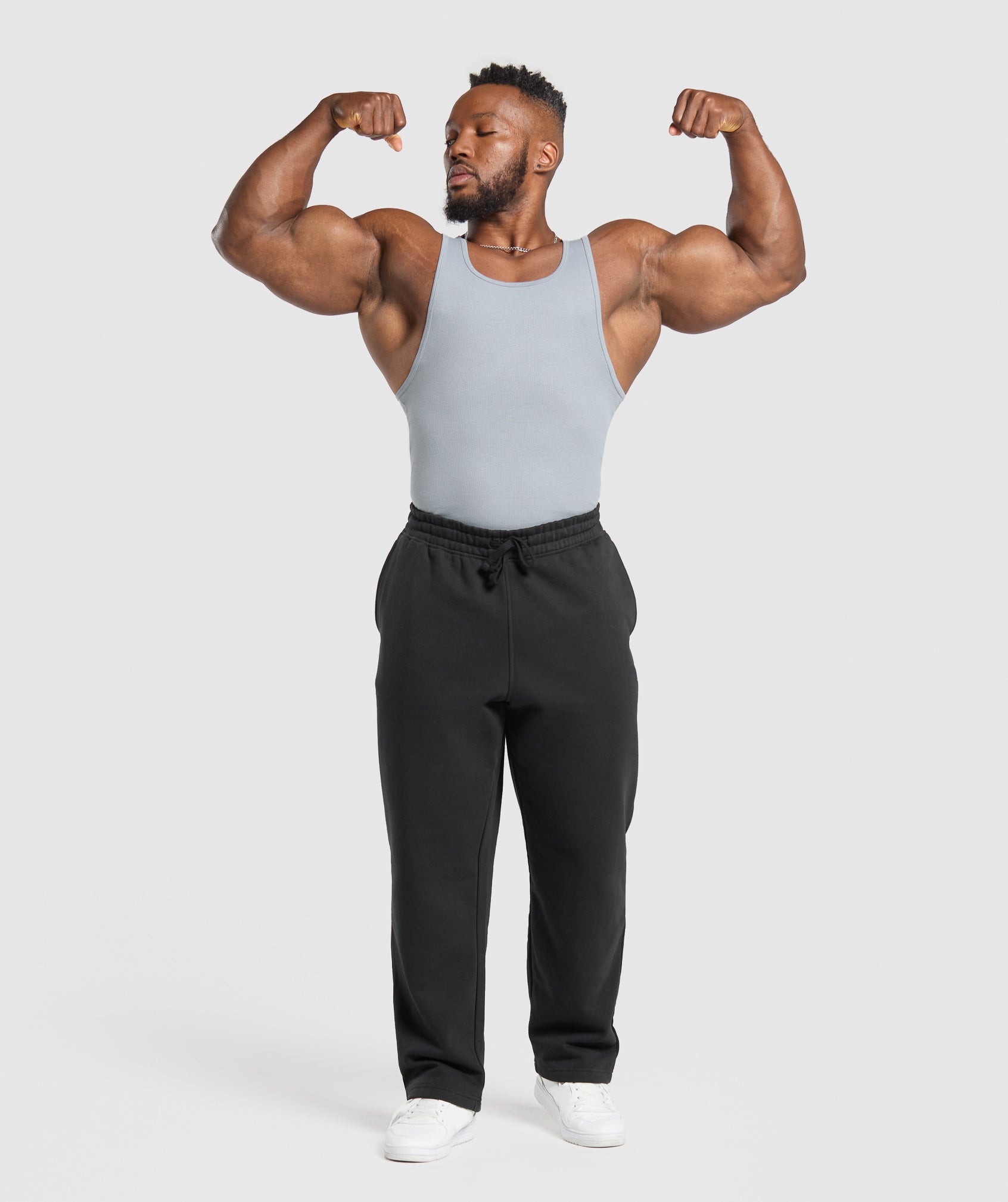Gymshark Ribbed Tank 3Pk Denim Grey