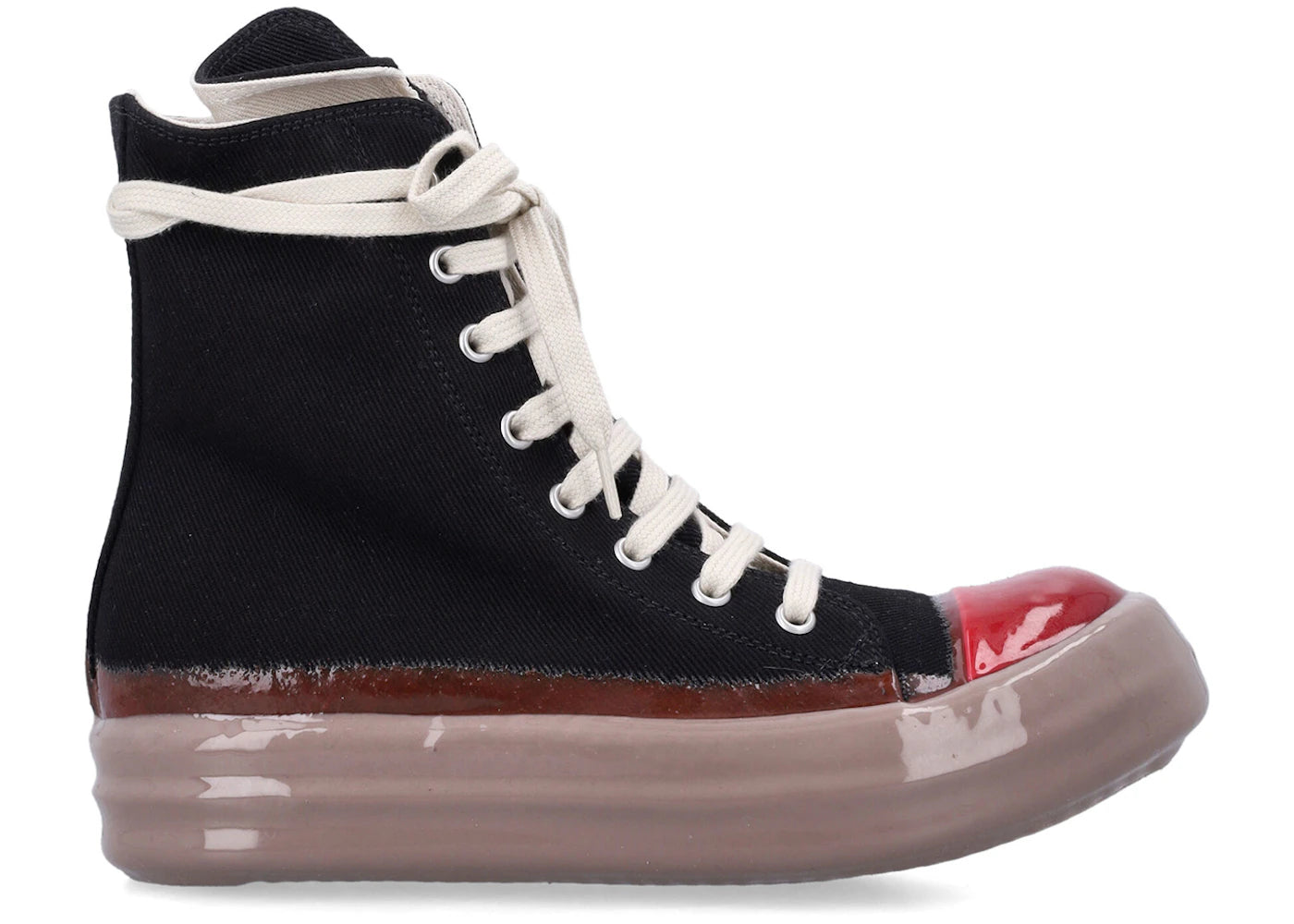 Rick Owens Drkshdw Sneaks Black Red Dark Beige
