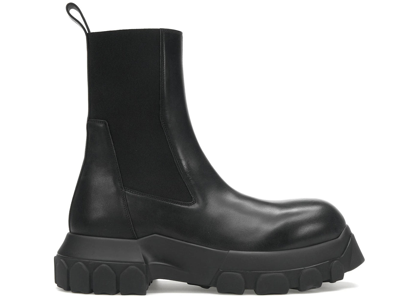 Rick Owens Lido Beatle Bozo Tractor Boots Black