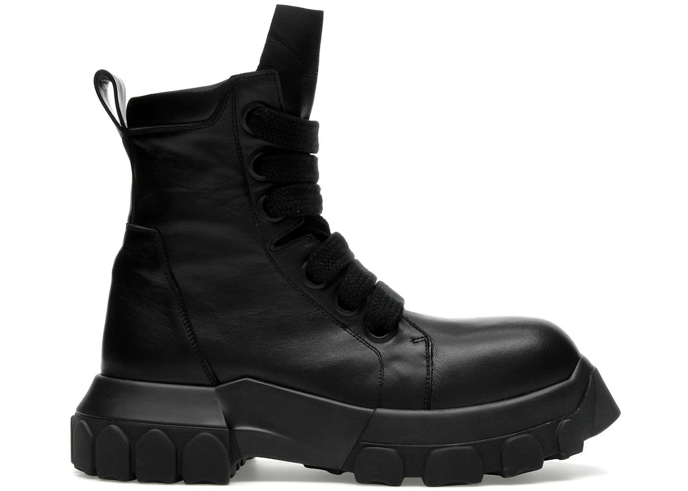 Rick Owens Lido Jumbo Laced Bozo Tractor Black