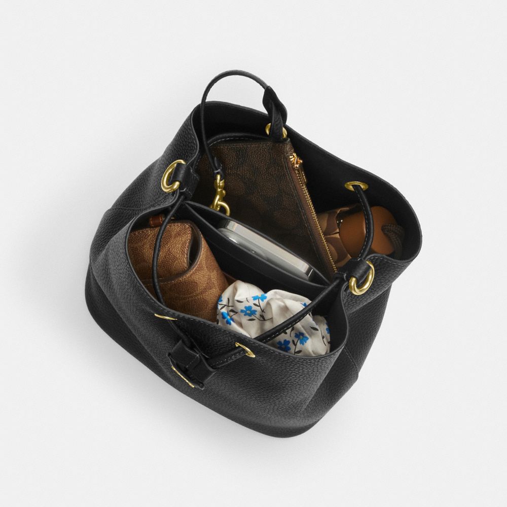 Coach Rowan Bucket Bag Gold Chalk