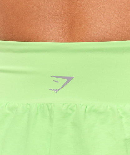 Women's Gymshark Running 2-In-1 Shorts Energy Gelato Green