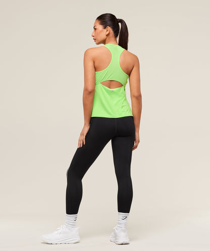 Women's Gymshark Running Back Vent Tank Energy Gelato Green