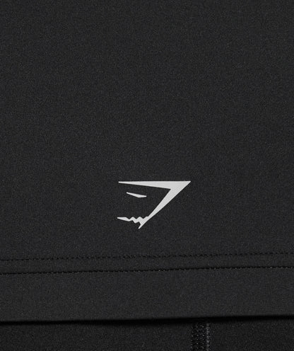Women's Gymshark Running Full Zip Jacket Black