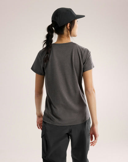 Arc'teryx Taema Crew Neck Shirt SS Women's - Black Heather