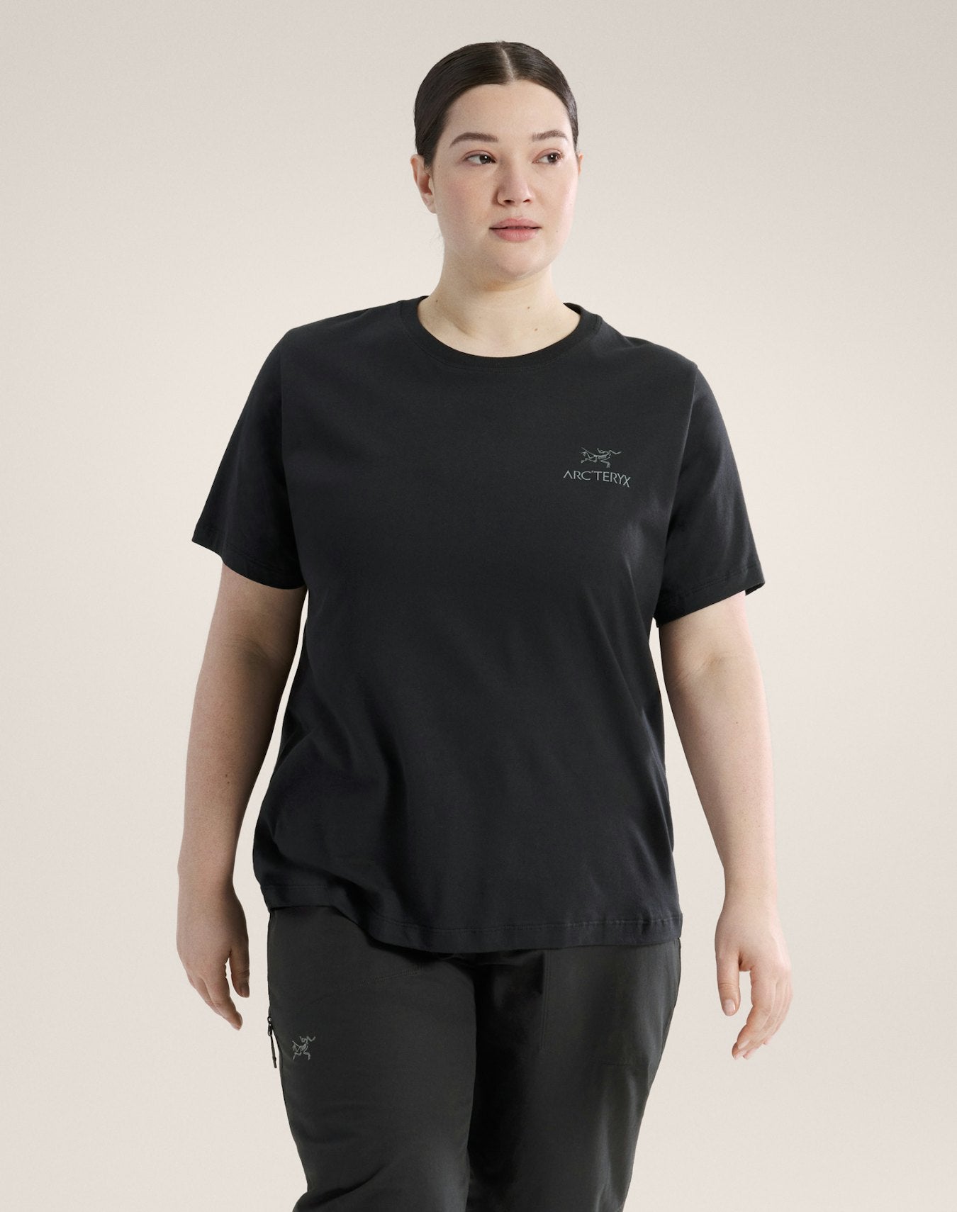 Arc'teryx Kragg SL Cotton Emblem Crew Shirt SS Women's - Black