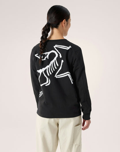 Arc'teryx Kragg Cotton Bird Crew Neck Shirt LS Women's - Black / White