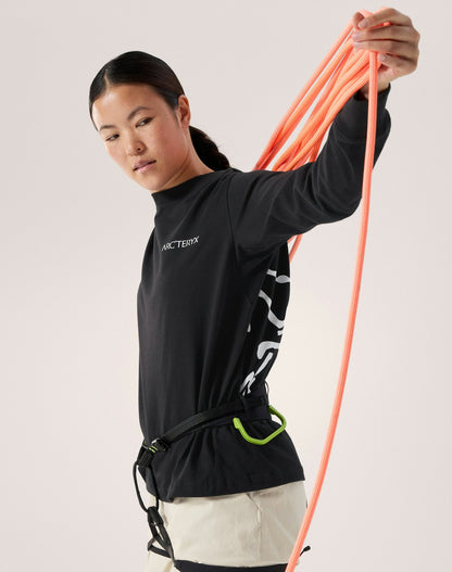 Arc'teryx Kragg Cotton Bird Crew Neck Shirt LS Women's - Black / White