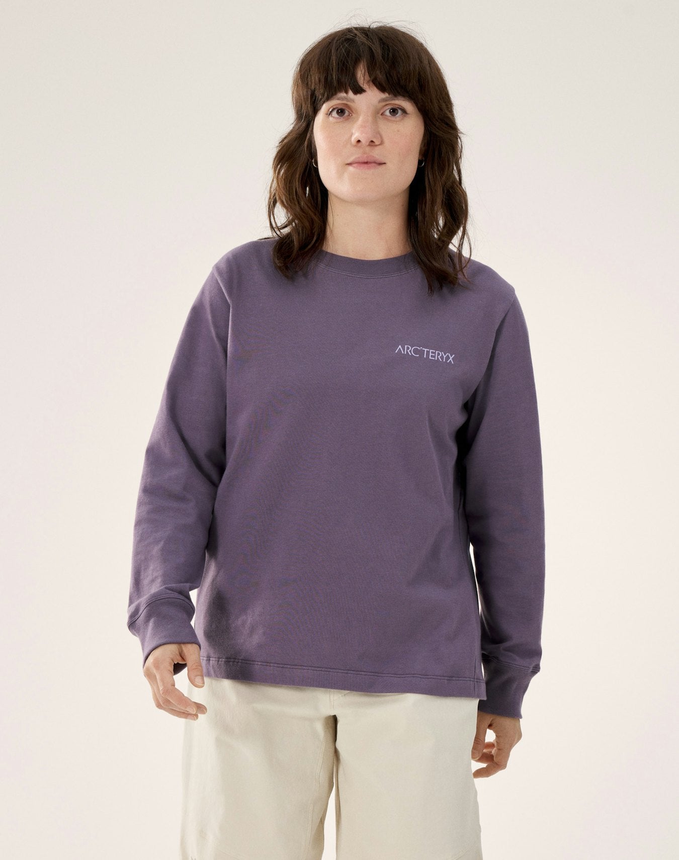 Arc'teryx Kragg Cotton Bird Crew Neck Shirt LS Women's - Lt Moondrop
