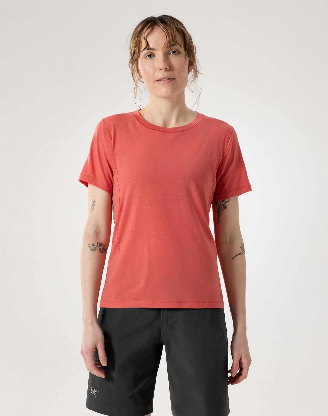 Arc'teryx Lana Merino Wool Crew Shirt SS Women's - Stone Red