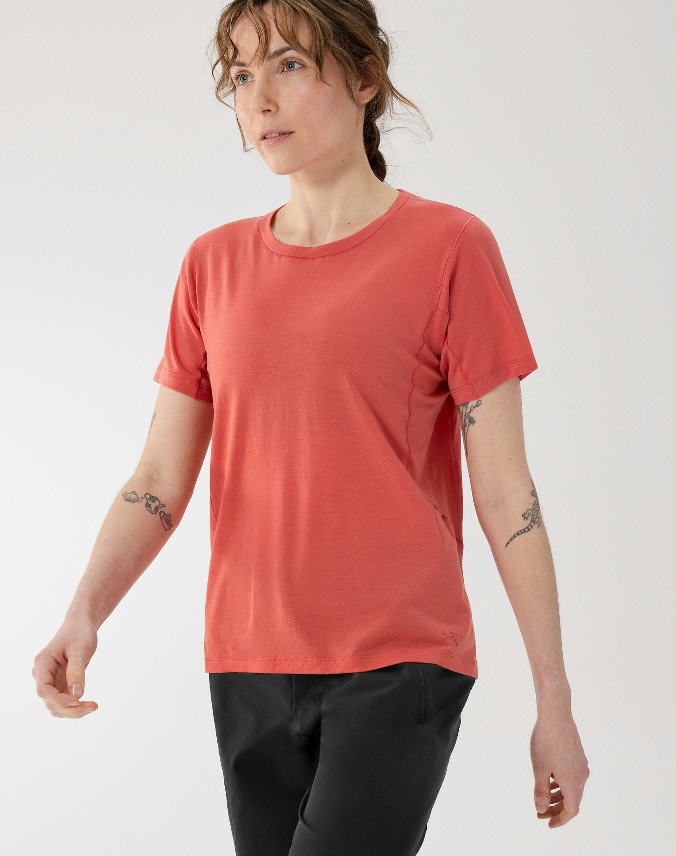 Arc'teryx Lana Merino Wool Crew Shirt SS Women's - Stone Red