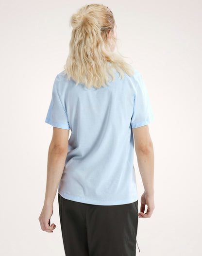 Arc'teryx Kragg SL Cotton Emblem Crew Shirt SS Women's - Alpine Blue