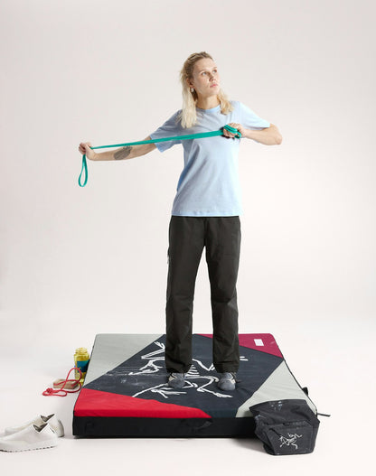 Arc'teryx Kragg SL Cotton Emblem Crew Shirt SS Women's - Alpine Blue